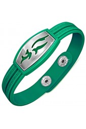 SALE - Unisex apyrankė su plieno dekoracija